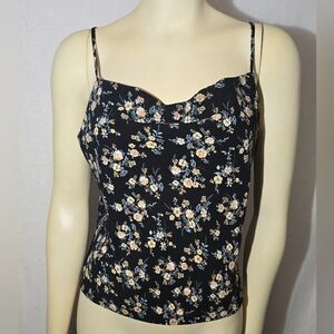 Forever 21 Black Floral Camisole